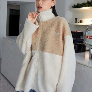 Women's Cozy Two-Tone Fleece Jacket